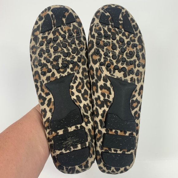 French Sole Animal Print Cheetah Ballet Flats - Picture 8 of 9